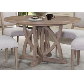 Wilmington Sand Round Extendable Dining Table