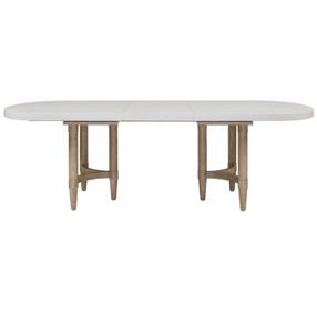 Wilmington Sand Pillar Trestle Extendable Dining Room Set