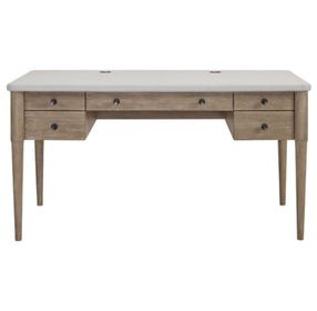 Wilmington Sand 5 Drawer Home Office Set