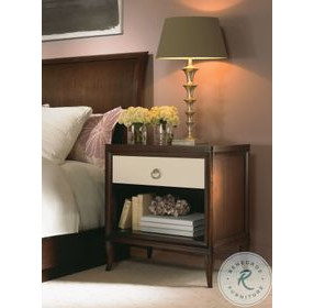 Tribeca American Walnut 1 Drawer Rectangular Nightstand