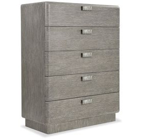 Monolith Brown Tall 5 Drawer Chest
