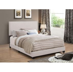 Boyd Ivory Upholstered Queen Panel Bed