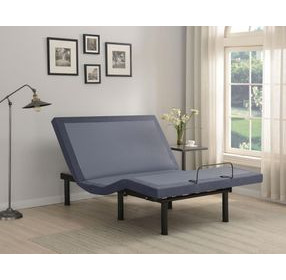 Clara Grey Fabric King Adjustable Bed Base
