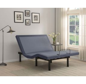 Clara Gray and Black California King Adjustable Bed