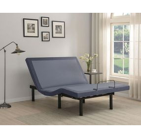 Negan Grey Fabric Twin Xl Adjustable Bed Base