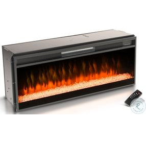 Autumn Echo Black 42" Crystal Fireplace Insert