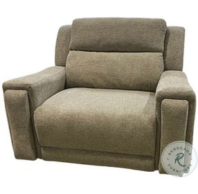 The Boss Monaco Stonewash Leather Power Recliner with Power Headrest and Lumbar