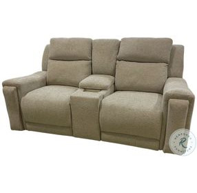 The Boss Telluride Stone Power Reclining 81" Console Loveseat with Power Headrest and Lumbar