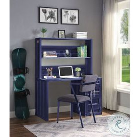 Cargo Gray Fabric and Blue Office Chair