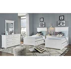 Canterbury 2.0 Natural White Full Panel Bed