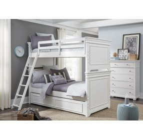 Canterbury 2.0 Natural White Twin Bunk Bed