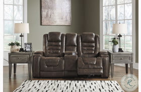 Game Zone Bark Power Reclining Loveseat with Adjustable Headrest