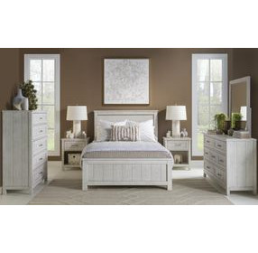 Preston Bleached Linen Rectangular Dresser Mirror