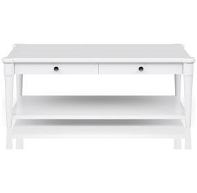 Wilmington White Wood Top Occasional Table Set