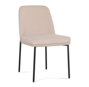 Sydney Taupe Performance Fabric Upholstered Dining Chair Set of 2