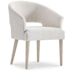 Lucerne Beige Performance Fabric Upholstered Arm Chair