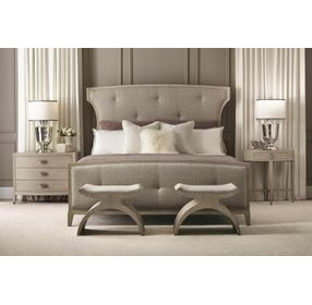 East Hampton Cerused Linen 36" Nightstand