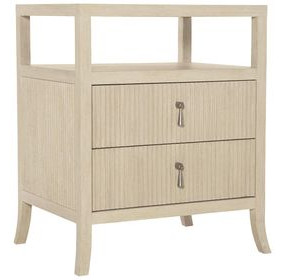 East Hampton Cerused Linen 26" Nightstand