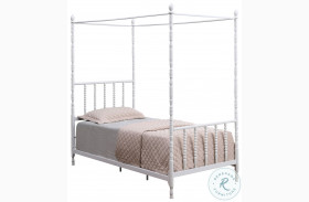 Belton White Twin Canopy Bed