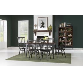 Fenmore Mocha and Distressed Cherry Side Chair Set of 2