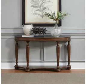 Allington Satin Sienna Demilune Sofa Table