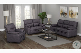 Meagan Charcoal Living Room Set