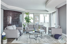 Lennox Charcoal Living Room Set
