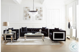 Delilah Black Living Room Set