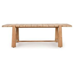 Aston Natural 94" Rectangular Outdoor Dining Room Set
