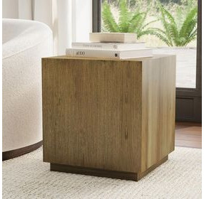 Layne Light Brown Square End Table