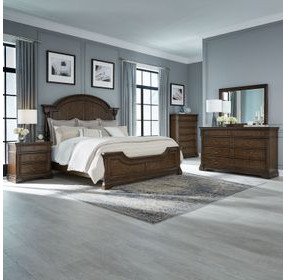 Arden Road Satin Cherry California King Poster Bed