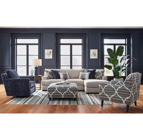 Nathan Porcelain Bewilder Lagoon Accent Chair