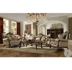 Latisha Tan Pattern 74" Loveseat