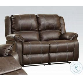 Zuriel Brown Reclining 60" Loveseat