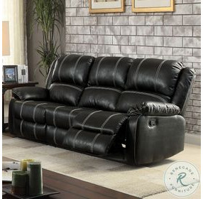 Zuriel Black Reclining 78" Sofa