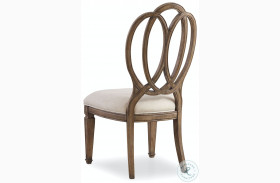 Solana Beige Wood Back Side Chair Set of 2