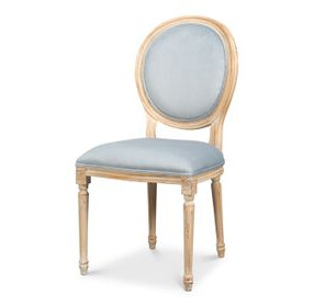 Hugo Blue Upholstered Side Chair Set of 2