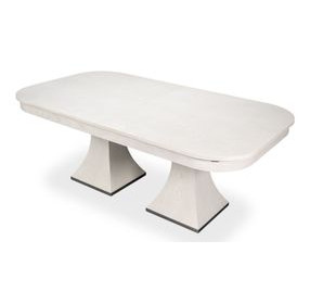 Gramercy Park Jupe White 100" Extendable Rectangular Dining Table