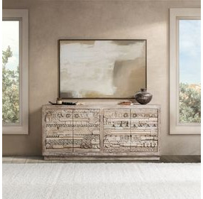Alta Butterwood Blend 4 Door Accent Cabinet