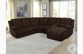 Belize Brown Reclining Sectional