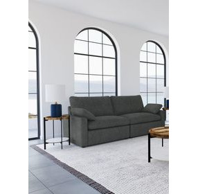 Collins Dark Gray Modular 86" Power Reclining Loveseat