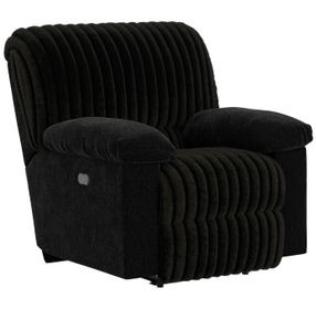 Comet Black Lay Flat Power Recliner with USB Charging