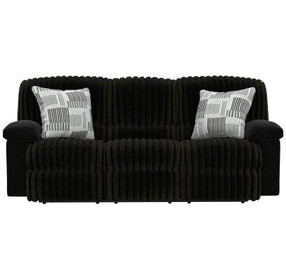 Comet Black Lay Flat Power Reclining Living Room Set with USB Charging