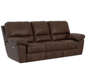 Stetson Walnut 91" Lay Flat Power Reclining Sofa with USB Charging