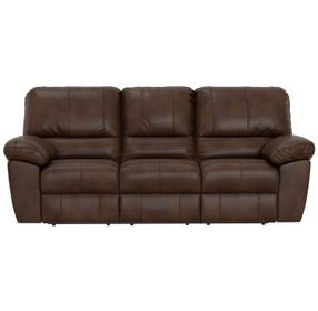 Stetson Walnut Lay Flat Power Reclining Living Room Set with USB Charging