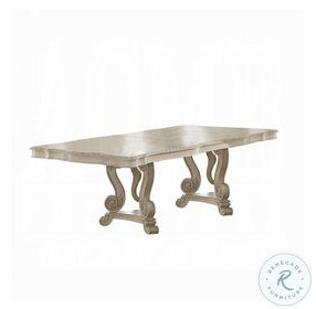 Ragenardus Antique White Extendable Rectangular Dining Room Set