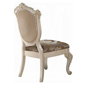 Chantelle Rose Gold and Pearl Beige Upholstered Side Chair Set of 2