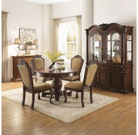 Chateau De Ville Espresso 4 Door Buffet and Hutch with LED