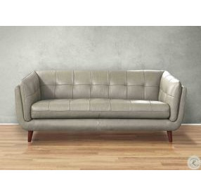Sorella Slate Leather 84" Sofa