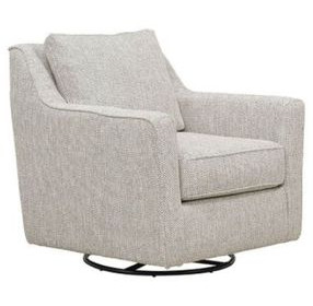 Contour Natural Beige and Brown Performance Fabric Swivel Glider Chair